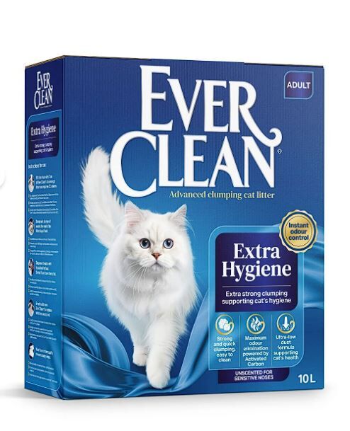 Extra Hygiene Unscented Kokusuz Topaklanan Kedi Kumu 10 Lt
