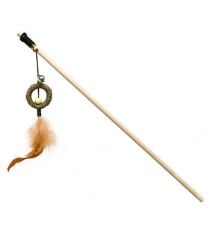 Eastland Catnipli Tüylü Halkalı Olta Kedi Oyuncağı 40 cm