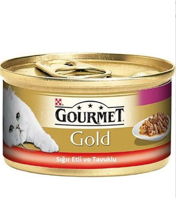 Gourmet Gold Kıyılmış Sığır Etli Kedi Konserve 85 gr