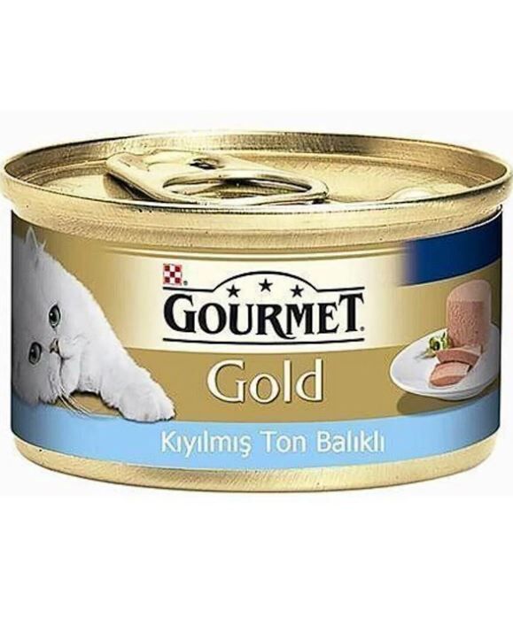 Gourmet Gold Kıyılmış Ton Balıklı Yetişkin Kedi Konservesi 85 gr