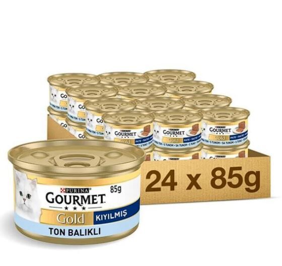 Kıyılmış Ton Balıklı Kedi Konservesi 24x85gr