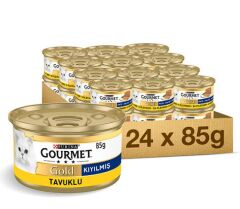 Gold Kıyılmış Tavuklu Kedi Konservesi 85 gr X 24 Adet