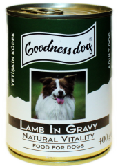 Goodnessdog Kuzu Etli Gravy Yetişkin Köpek Konserve Maması 400 Gr