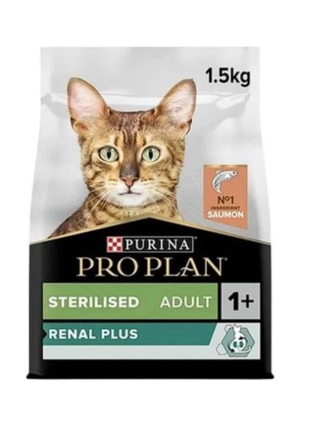 Pro Plan Renal Plus Sterilised, Somonlu Kısırlaştırılmış Kedi Maması 1.5 Kg