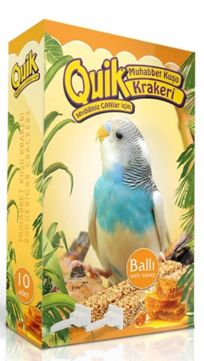 Quik Muhabbet Kuşu Krakeri 10'lu