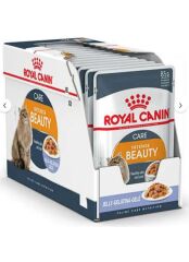 Royal Canin Pouch Jelly Hair Skin Hassas Tüylü Kedi Maması 85 Gr * 12 Adet
