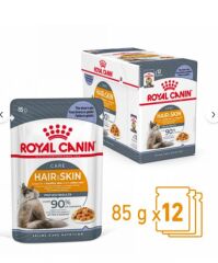 Royal Canin Hair&Skin Tüy ve Deri Sağlığı için Jöle İçerisinde Yaş Kedi Maması 12 x 85g