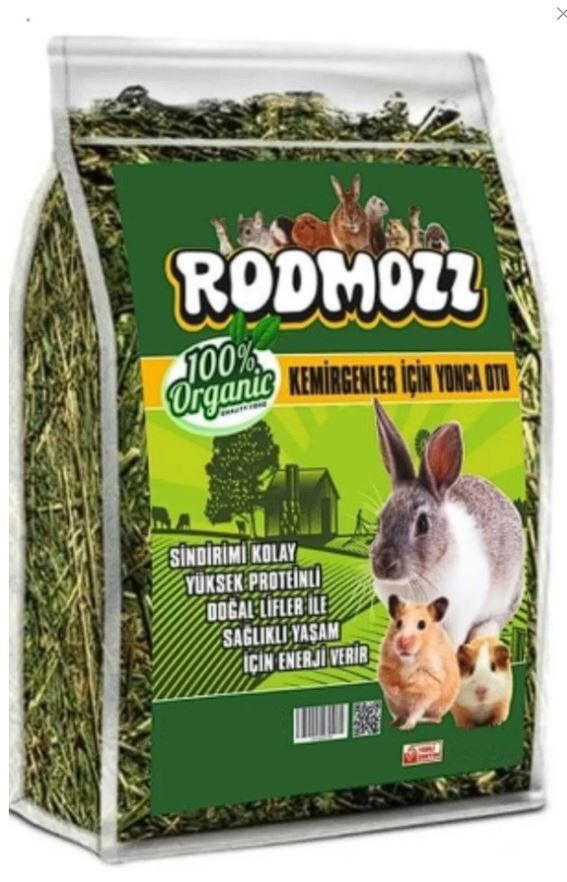 RodMozz Orijinal Gerçek Yonca Kemirgen Otu 2 Kg