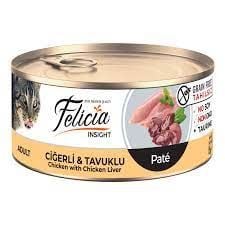 Felicia Kıyılmış Tavuklu ve Ciğerli Yetişkin Kedi Konservesi 85 Gr