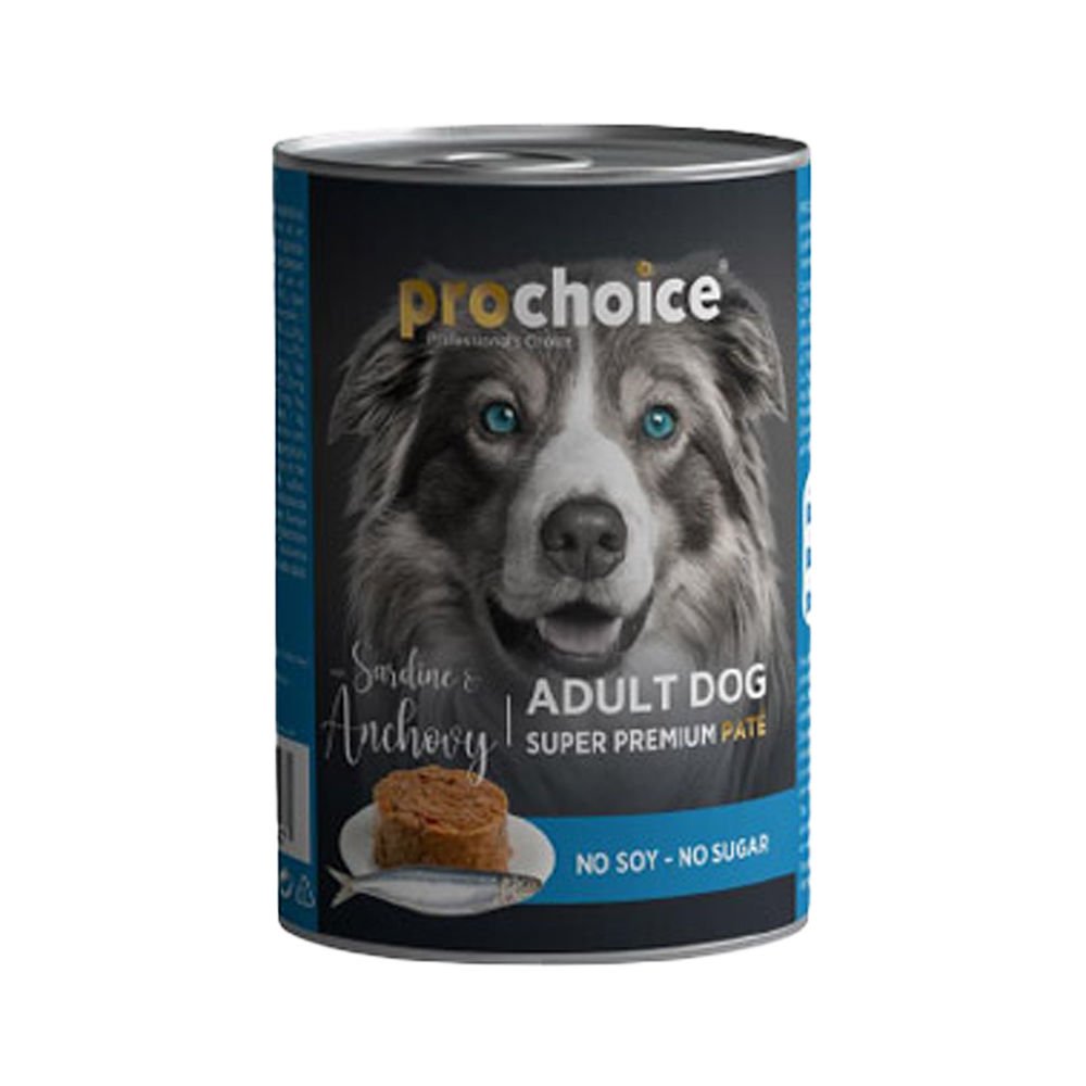 ProChoice  Sardalyalı ve Hamsili Şekersiz Yetişkin Köpek Konserve Maması (400 g)