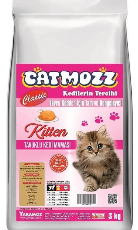 CatMozz Classic Tavuklu Kitten Yavru Kedi Maması 3 Kg