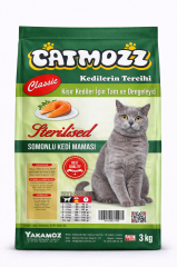 CatMozz Classic Somonlu Sterilised Kısır Yetişkin Kedi Maması 3 Kg