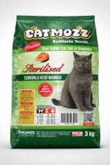 CatMozz Classic Somonlu Sterilised Kısır Yetişkin Kedi Maması 3 Kg