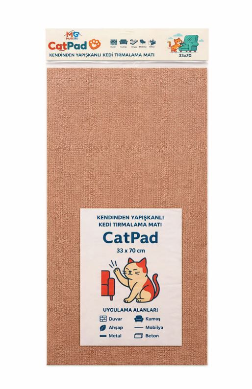CatPad – Kendinden Yapışkanlı Kedi Tırmalama Matı (33x70)