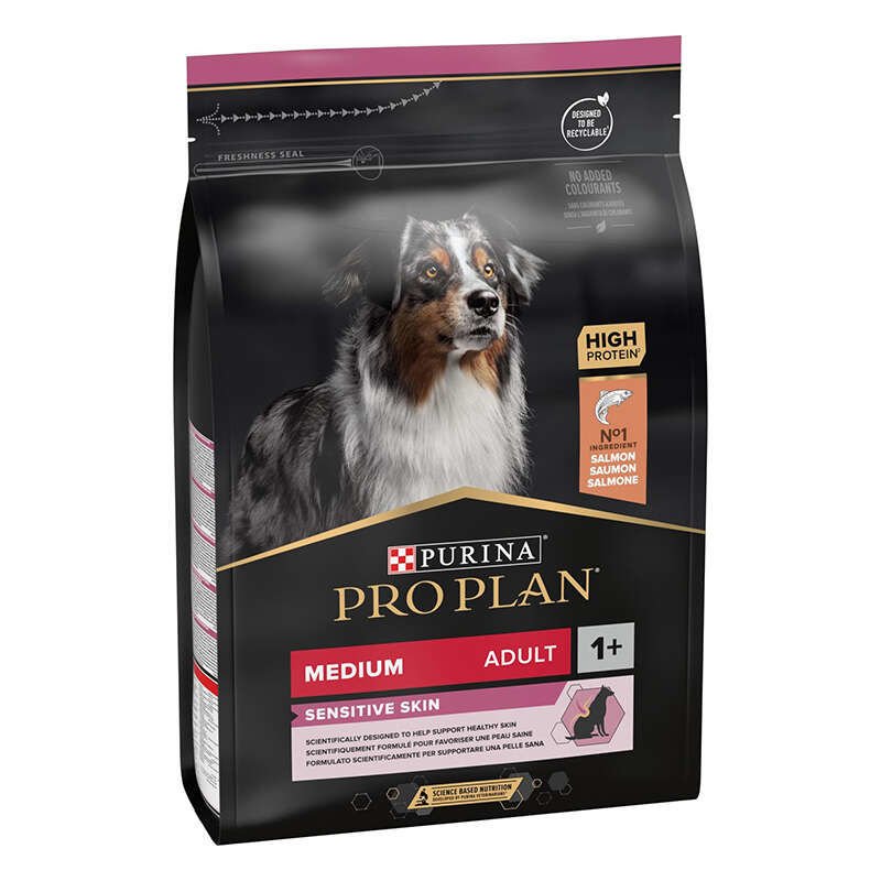 Purina Pro Plan Hassas Cilt Somonlu Orta Irk Yetişkin Köpek Maması (3 kg)