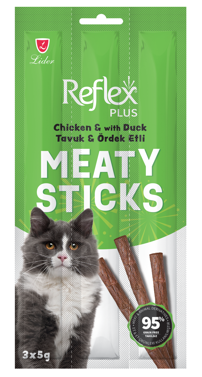 Reflex Kedi Ödül Sticks Tavuk & Ördek 3*5 Gr