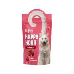 Reflex Happy Hour Sakinleşmeyi Destekleyici Kuzu Etli ve Kızılcıklı Kedi Ödül Maması (60 g)