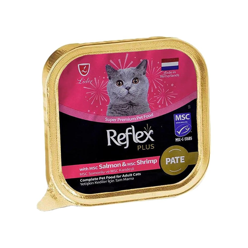 Reflex Plus Pate Somonlu ve Karidesli Kedi Konservesi (85 g)
