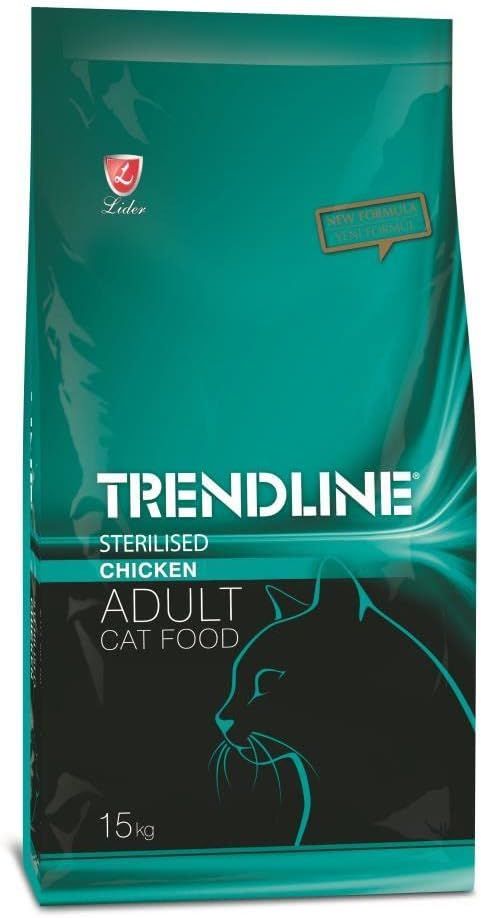 Trendline Kısırlaştırılmış Tavuklu Yetişkin Kedi Maması 15 Kg