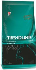 Trendline Kısırlaştırılmış Tavuklu Yetişkin Kedi Maması 15 Kg