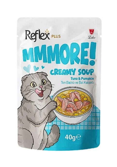 Reflex MMMORE Ton Balıklı ve Bal Kabaklı Kremalı Kedi Çorbası 40gr