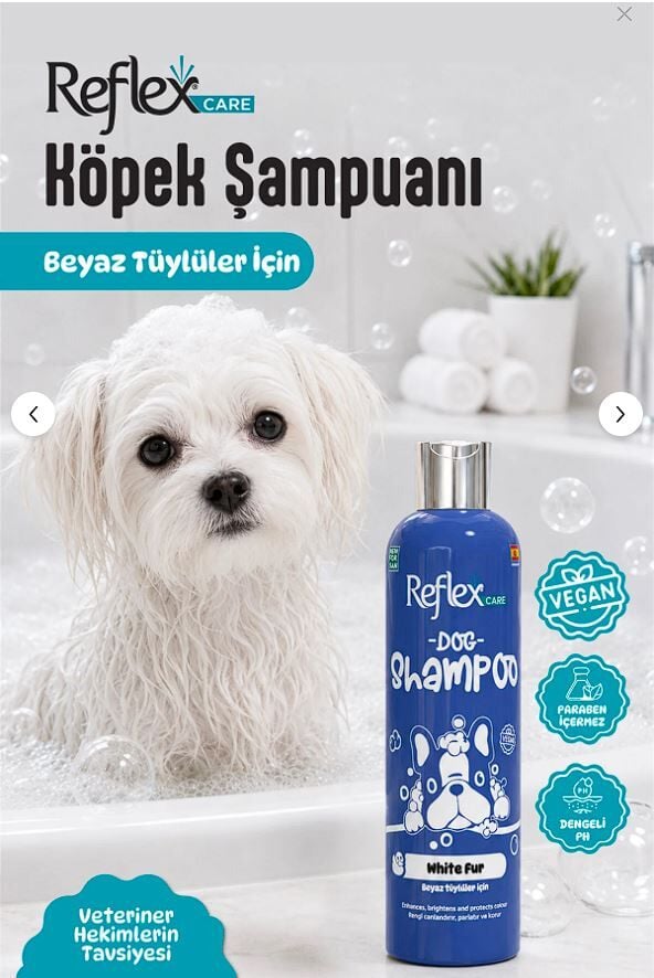 Reflex Care Beyaz Tüylülere Özel Köpek Şampuanı 300ml