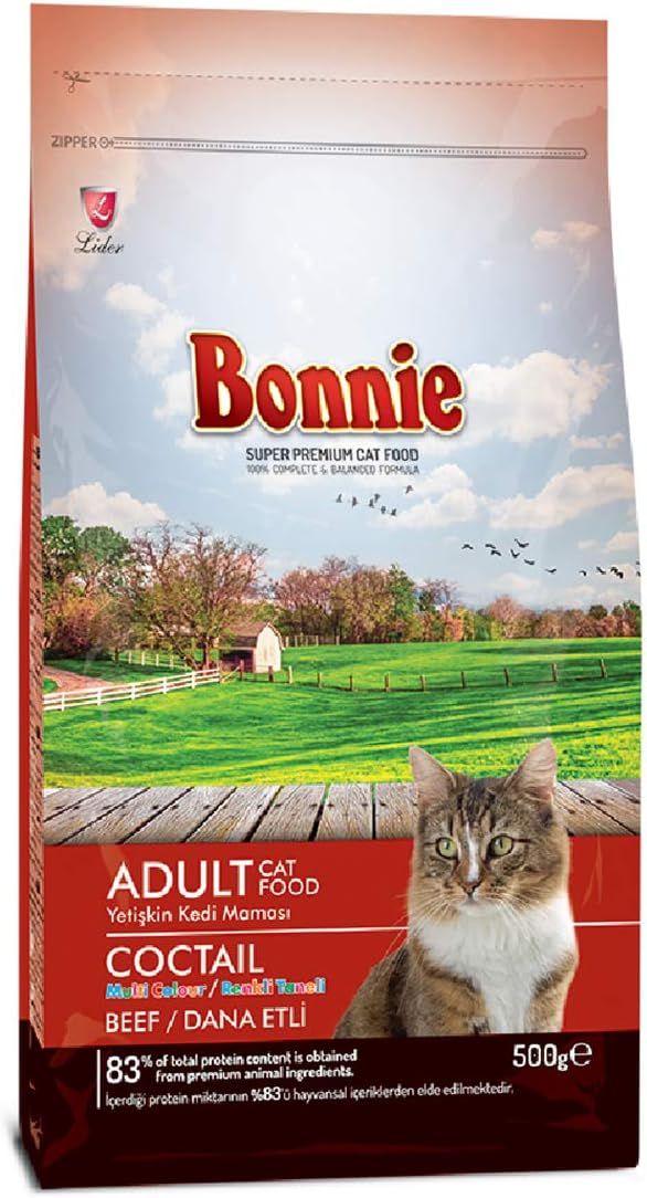 Bonnie Dana Etli Yetişkin Kedi Maması 500 Gr