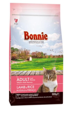 Bonnie Kuzulu & Pirinçli Yetişkin Kedi Maması 500 Gr