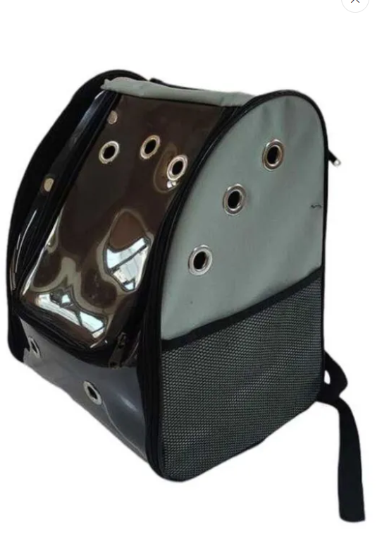 CatMozz Şeffaf Sırt Taşıma Çantası Gri (23*33*40)