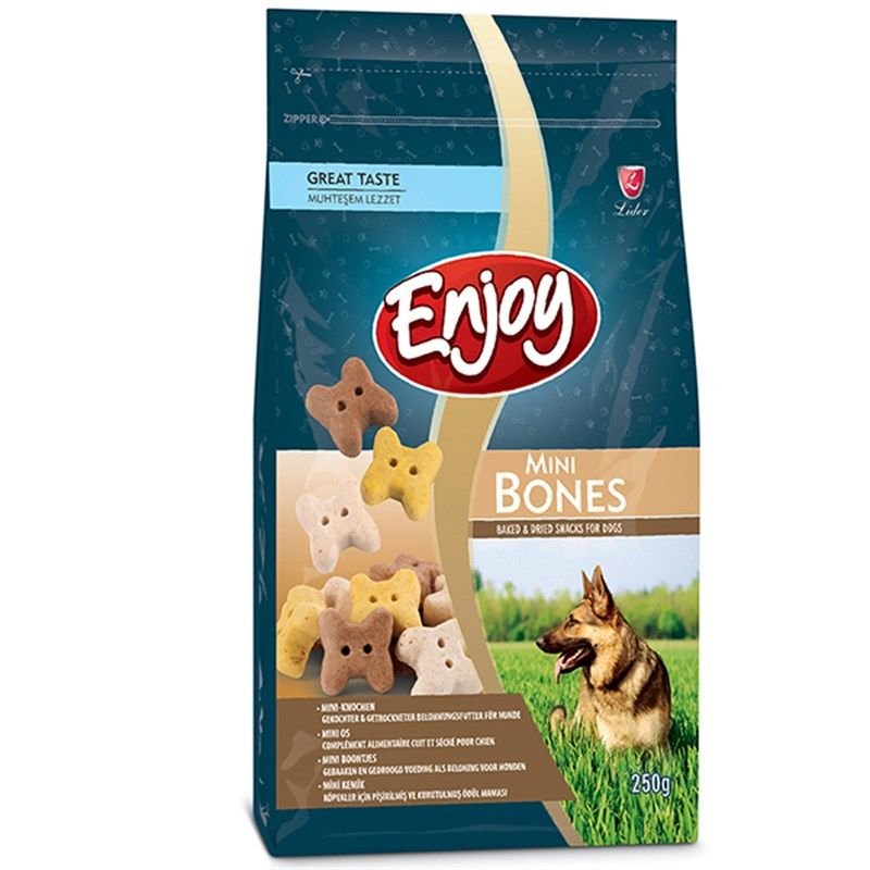 Enjoy Sandviç Mini Kemik Köpek Ödül Bisküvisi 250 Gr