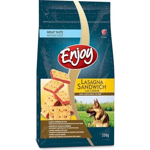 Enjoy Sandviç Kare Peynirli Köpek Ödül Bisküvisi 250 Gr