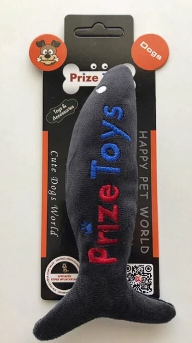PRİZE TOYS Köpek Oyuncağı Gri Balık