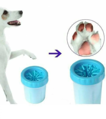 DOGMOZZ Küçük Boy Köpek Kedi Pati Ayak Yıkama Bardağı Silikon Jel Fırçalı Pati Temizleme Bardak