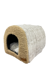 CatMozz Yıkanabilir İglo Kedi Desenli Kedi Yuvası