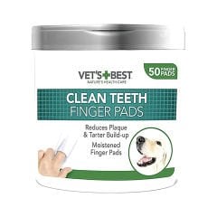 Vet's Best Köpek Diş Temizleme Parmak Pedi (50'li)