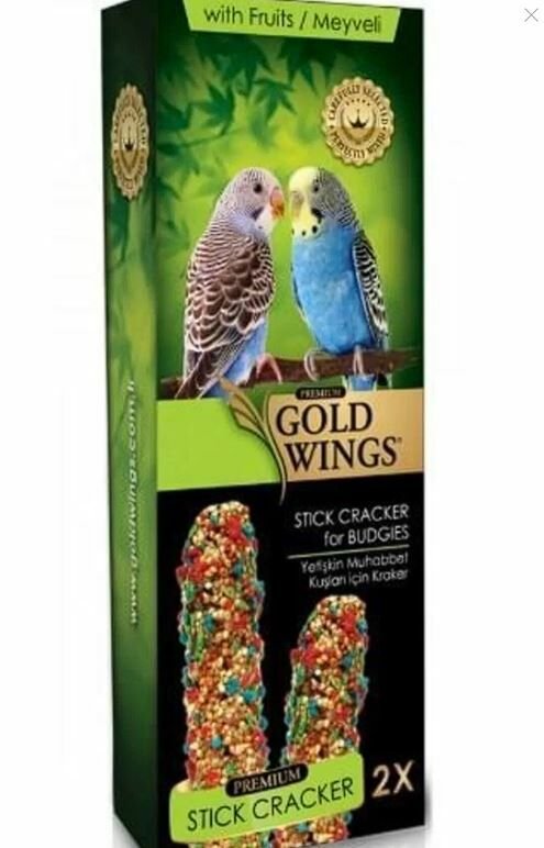 Gold Wings Premium Muhabbet Krakeri Meyveli 2'li
