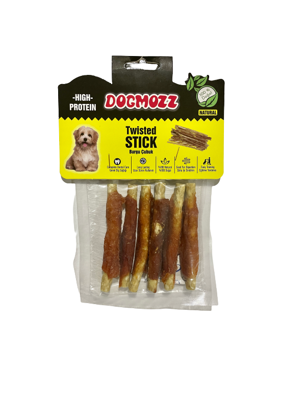 Dogmozz Crunchy Sargılı Deri Burgu Çubuk 6  Adet