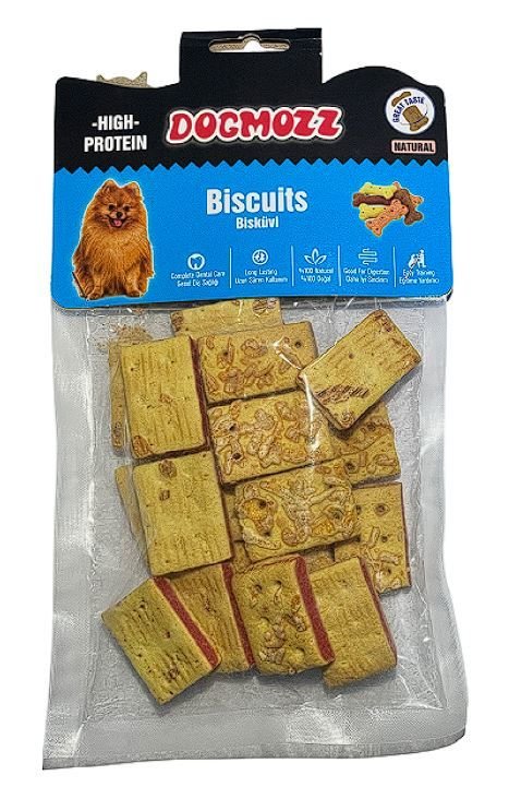 DogMozz Cheddar Peynirli Kare Köpek Ödül Bisküvisi 500 Gr