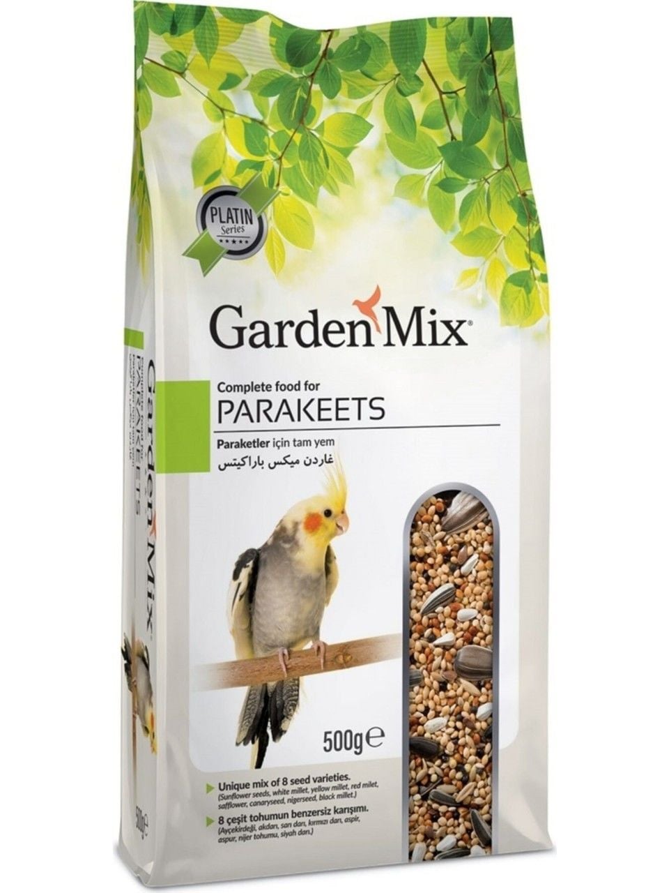 Garden Mix Platin Paraket Küçük Papağan Yemi 500 gr