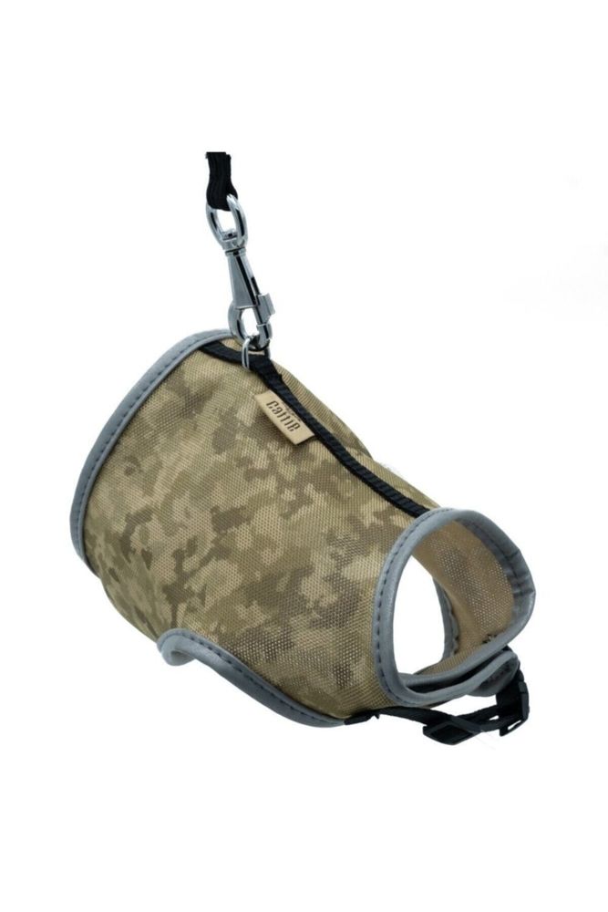 Doggie Havalı Ped Göğüs Tasma Seti 25x30 cm + 110 cm Kamuflaj Açık