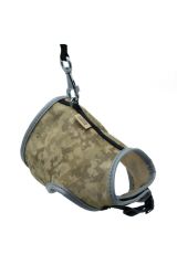 Doggie Havalı Ped Göğüs Tasma Seti 25x30 cm + 110 cm Kamuflaj Açık