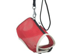 Cattie Havalı Dokuma Kedi Göğüs & Gezdirme Takımı Kırmızı 1X25-35CM