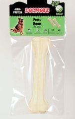 DogMozz Premium Deri Pres Beyaz Köpek Kemiği 22 Cm