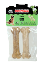 DogMozz Premium Deri Pres Köpek Kemiği Natural 15 Cm 2 Adet