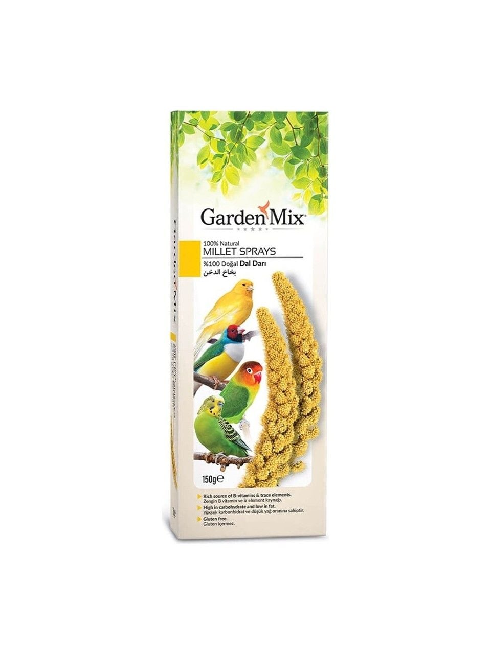 Garden Mix Platin Sarı Doğal Dal Darı 150 Gr