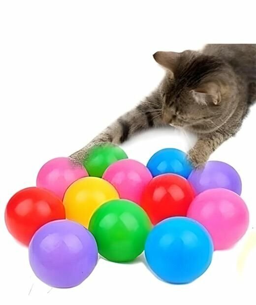 CatMozz Pinpon Topu Kedi Oyuncağı 4 Adet