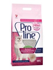 Proline Bebek Pudrası Kokulu Kalın Taneli Topaklaşan Bentonit Kedi Kumu 10 Lt