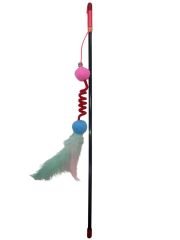CatMozz Fırıldak Kedi Oyuncağı Oltası 45 cm