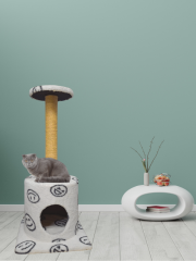 CatMozz Viyana Yuvalı Kedi Tırmalama Oyuncağı ve Evi