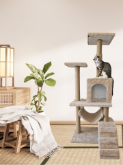 CatMozz Şanghay Yuvalı Kedi Tırmalama Oyuncağı ve Evi